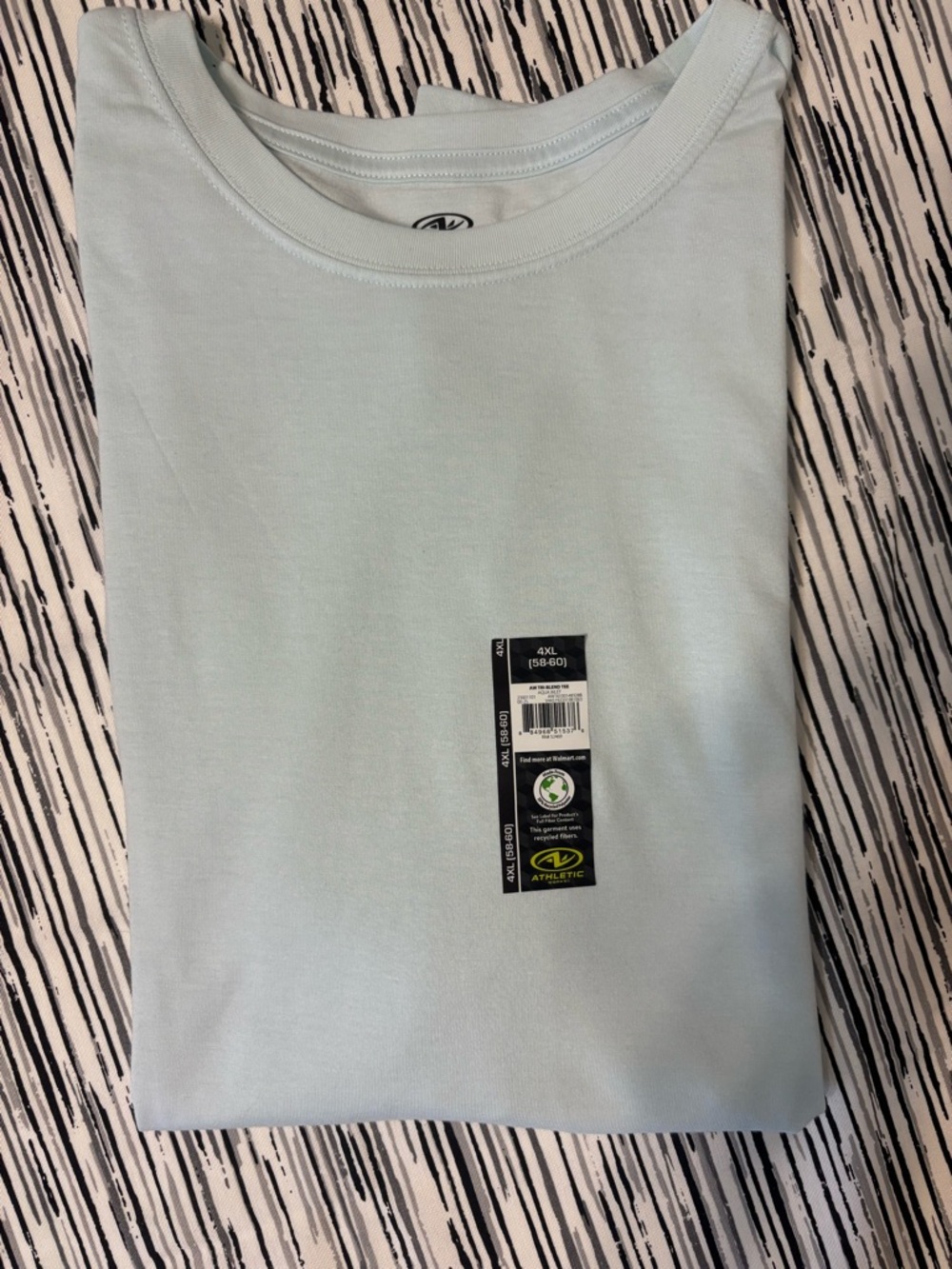 Mens Crew Neck T-Shirt in Light Blue